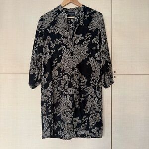 Twelfth Street by Cynthia Vincent Black and Tan “cheetah” Patterned mini dress